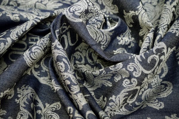 Bawełna Koszulowa I Sukienkowa Typu Jeans W Ornamenty, Sygnowana
