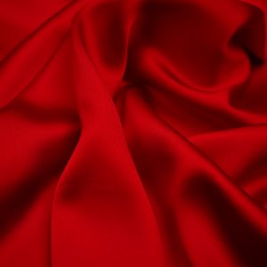 Satyna Sukienkowa I Bluzkowa W Karmazynowej Czerwieni